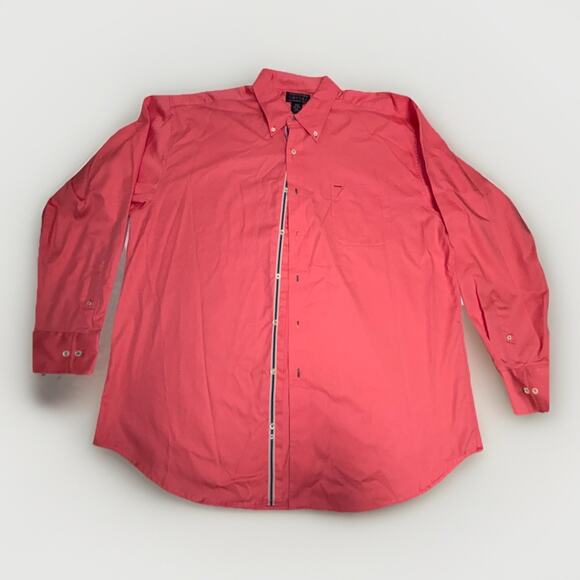 Alexander Julian Colours Dress Shirt Men Sz XXL Peach Orange Button Down Solid - Picture 1 of 13